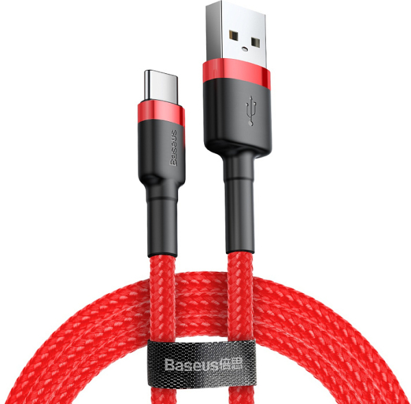 Купить Кабель Baseus Cafule Series USB/USB-C 1m CATKLF-B09 (Red/Red)